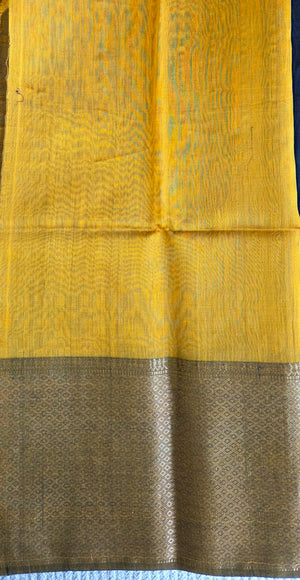 'GHAT' Handwoven Silk-Cotton Maheshwari Saree