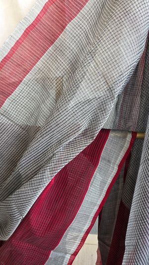 'AFTER HOURS' Handwoven Mangalagiri Cotton Saree