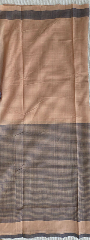 'FLOOR MEETING' Handwoven Mangalagiri Cotton Saree