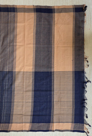 'FLOOR MEETING' Handwoven Mangalagiri Cotton Saree