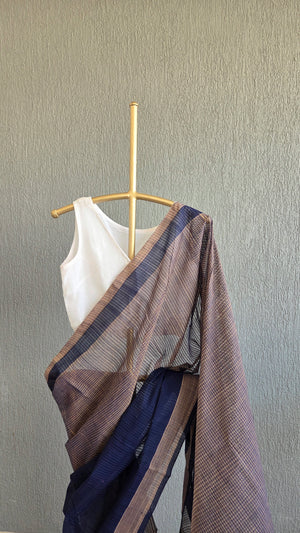 'FLOOR MEETING' Handwoven Mangalagiri Cotton Saree