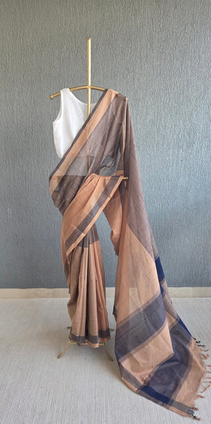 'STRATEGY SESSION' Handwoven Mangalagiri Cotton Saree