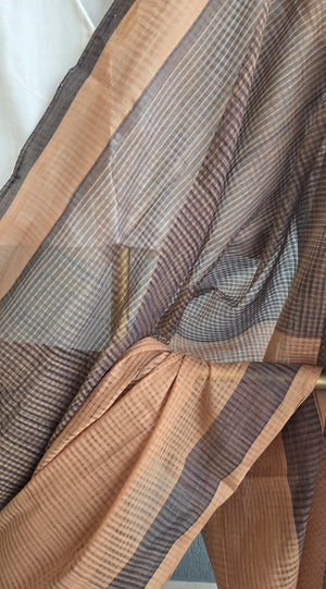 'STRATEGY SESSION' Handwoven Mangalagiri Cotton Saree