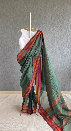 'GIRIJA' Handwoven Narayanpet Cotton Saree