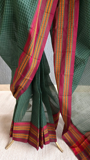 'GIRIJA' Handwoven Narayanpet Cotton Saree