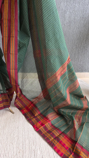 'GIRIJA' Handwoven Narayanpet Cotton Saree