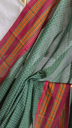 'GIRIJA' Handwoven Narayanpet Cotton Saree