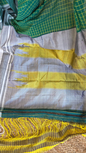 'BHIMA' Handwoven Ilkal Silk Pallu Saree