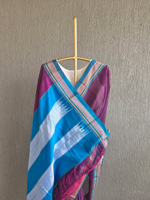 'PONNAIYAR' Handwoven Ilkal Silk Pallu Saree