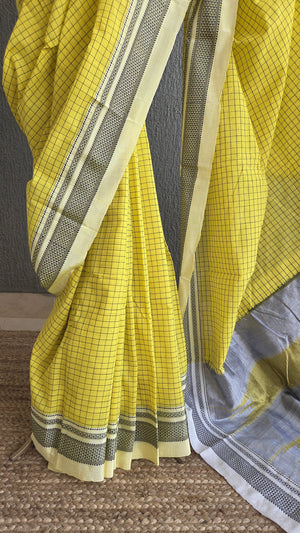 'BHIMA' Handwoven Ilkal Silk Pallu Saree