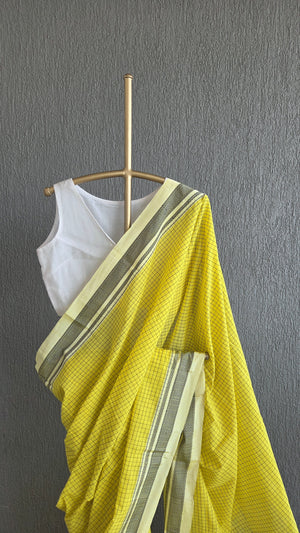 'BHIMA' Handwoven Ilkal Silk Pallu Saree