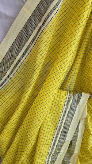 'BHIMA' Handwoven Ilkal Silk Pallu Saree