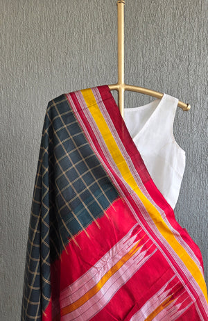 'JAYAMANGALI' Handwoven Ilkal Silk Pallu Saree