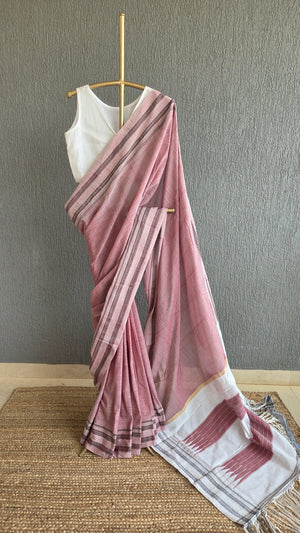 'VENGAYYANA' Handwoven Ilkal  Cotton Saree