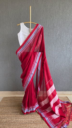 'MALAPRABHA' Handwoven Ilkal  Cotton Saree