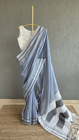 'DORAIKERE' Handwoven Ilkal  Cotton Saree