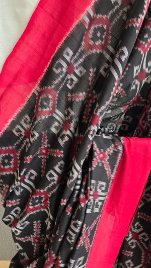 'AFTERIMAGE' Handwoven Pochampally Ikat Cotton Saree