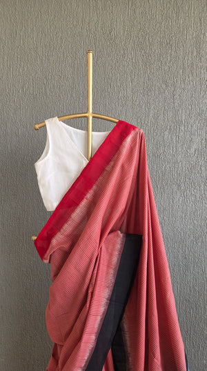 'INTERFERENCE' Handwoven Pochampally Ikat Cotton Saree