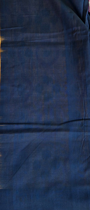 'COLOUR FIELD' Handwoven Pochampally Ikat Cotton Saree