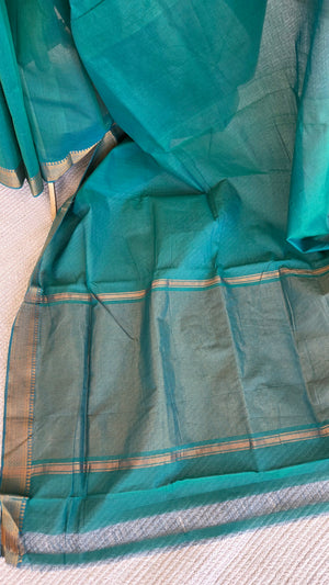 'CHARUSMITA' Handwoven Mangalagiri Cotton Saree