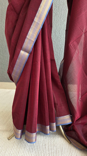 'DHANVI' Handwoven Mangalagiri Cotton Saree