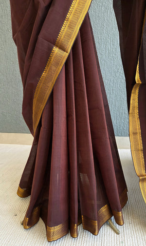 'NAGAMANI' Handwoven Mangalagiri Cotton Saree