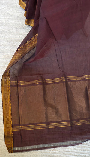 'NAGAMANI' Handwoven Mangalagiri Cotton Saree