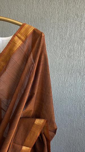 'GAURIMA' Handwoven Mangalagiri Cotton Saree