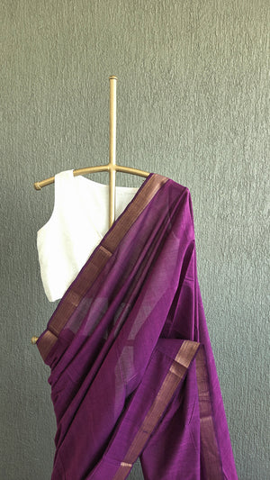 'BHANUMATHI' Handwoven Mangalagiri Cotton Saree