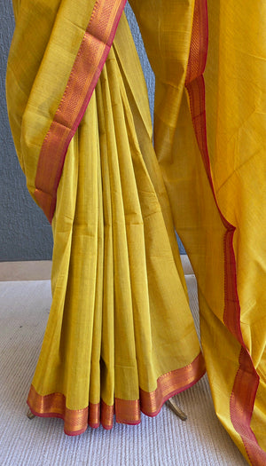 'VAIJAYANTI' Handwoven Mangalagiri Cotton Saree