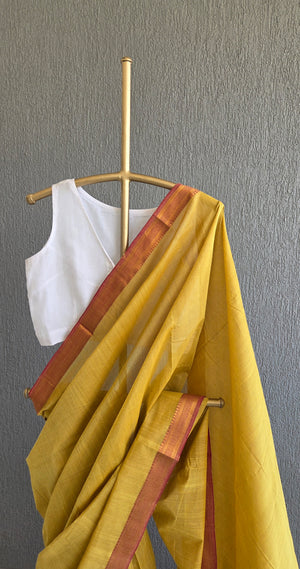 'VAIJAYANTI' Handwoven Mangalagiri Cotton Saree