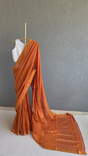 'VASUNDHARA' Handwoven Mangalagiri Cotton Saree