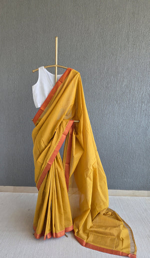 'CHINNARI' Handwoven Mangalagiri Cotton Saree