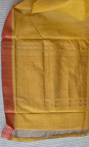 'CHINNARI' Handwoven Mangalagiri Cotton Saree