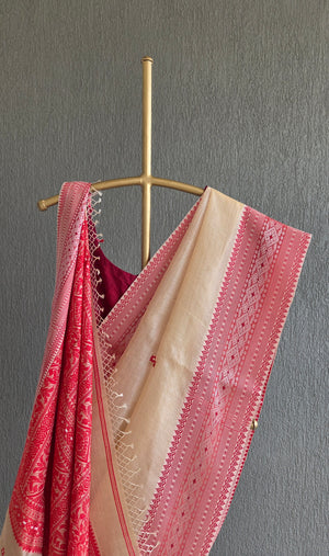 'NARAYANI' Handwoven Bengal Tussar Silk Saree