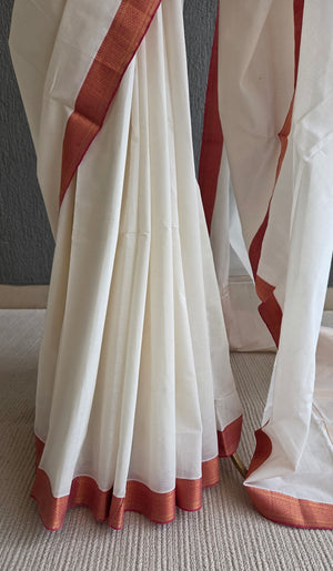 'SIVAPRIYA' Handwoven Mangalagiri Cotton saree