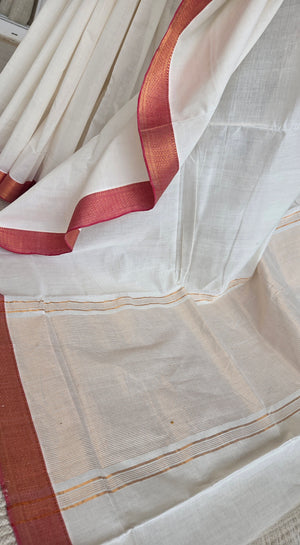 'SIVAPRIYA' Handwoven Mangalagiri Cotton saree