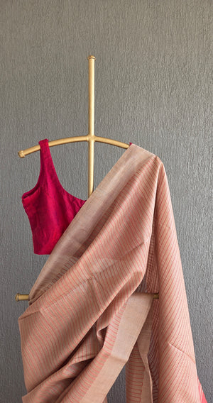 'YOGAMAYA' Handwoven Bhagalpuri Tussar Silk saree