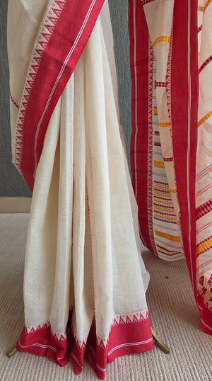 'MANGALYA' Handwoven Begumpuri Cotton Saree