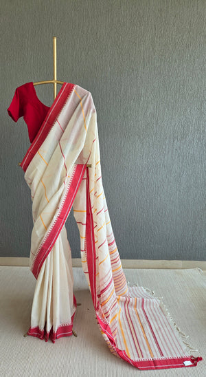 'MANGALYA' Handwoven Begumpuri Cotton Saree
