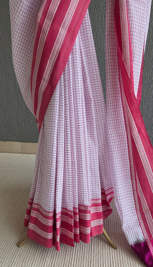 'ABHAYA' Handwoven Ilkal Silk Pallu Saree