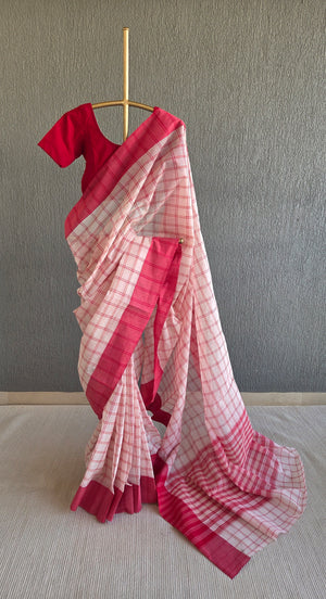 'MADHURIMA' Handwoven Cotton Dhonekhali saree