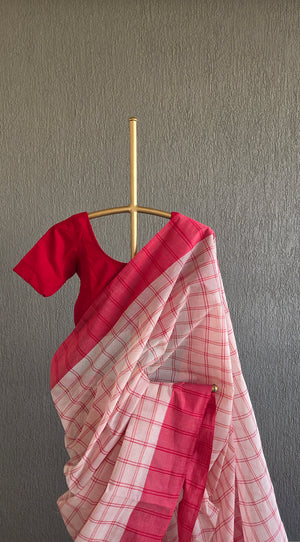 'MADHURIMA' Handwoven Cotton Dhonekhali saree
