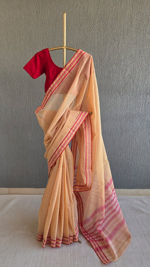 'SUHASINI' Handwoven Cotton Dhonekhali saree