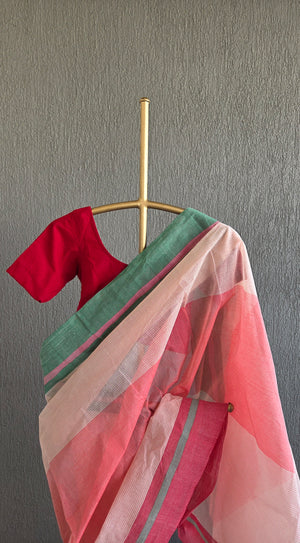 'ARUNIKA' Handwoven Cotton Dhonekhali saree