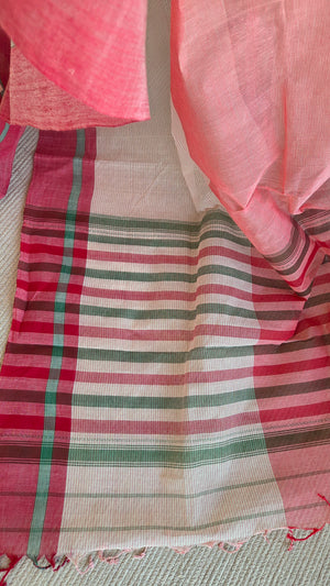 'ARUNIKA' Handwoven Cotton Dhonekhali saree