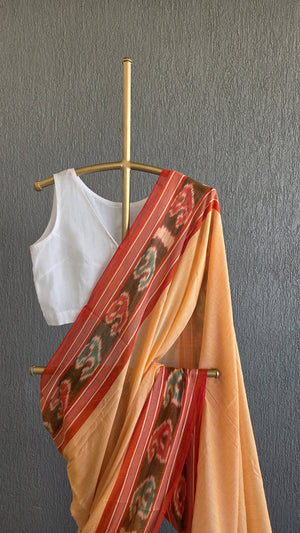 'KUMUDI' Handwoven Cotton Dhonekhali saree