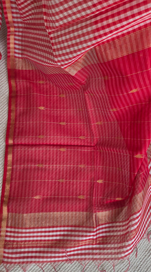 'NARMADA' Handwoven Silk-Cotton Maheshwari Saree
