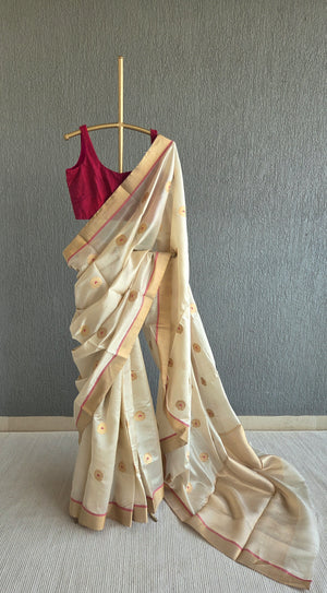 'YASHASVI' Handwoven Silk Chanderi Saree