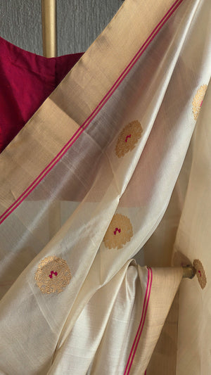 'YASHASVI' Handwoven Silk Chanderi Saree